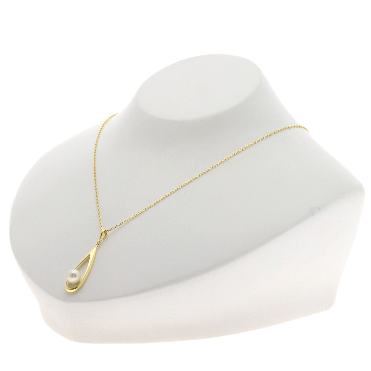 MIKIMOTO Akoya pearl Pearl Necklace K18 Yellow Gold Ladies [Used]