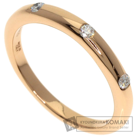 BVLGARI Feddy Wedding 3P Diamond Ring K18 Pink Gold Ladies [Used]