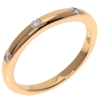 BVLGARI Feddy Wedding 3P Diamond Ring K18 Pink Gold Ladies [Used]