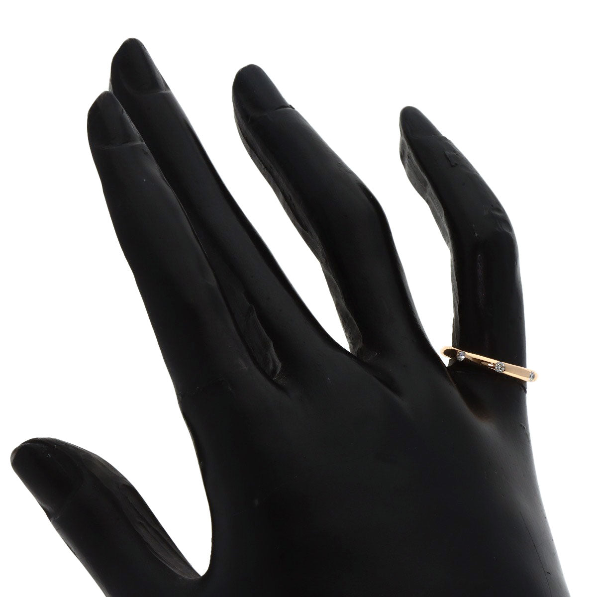 BVLGARI Feddy Wedding 3P Diamond Ring K18 Pink Gold Ladies [Used]