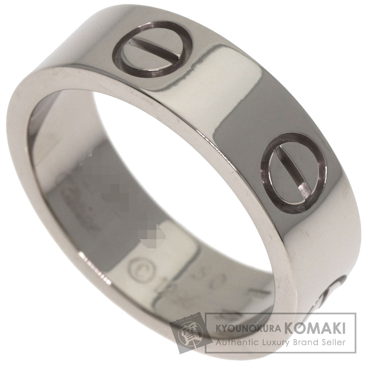 CARTIER love ring #50 Ring K18 White Gold Ladies [Used]
