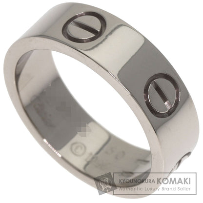 CARTIER love ring #50 Ring K18 White Gold Ladies [Used]