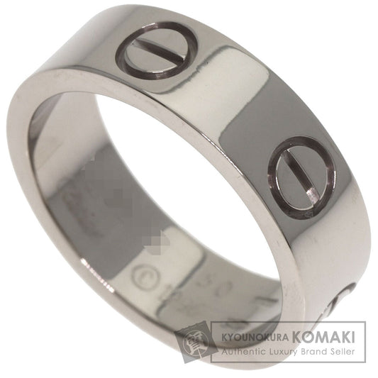 CARTIER love ring #50 Ring K18 White Gold Ladies [Used]