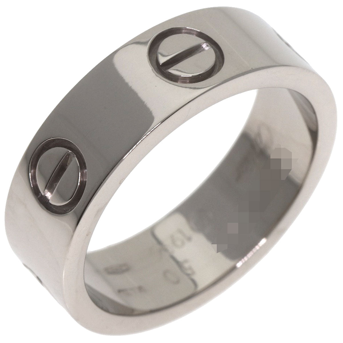 CARTIER love ring #50 Ring K18 White Gold Ladies [Used]