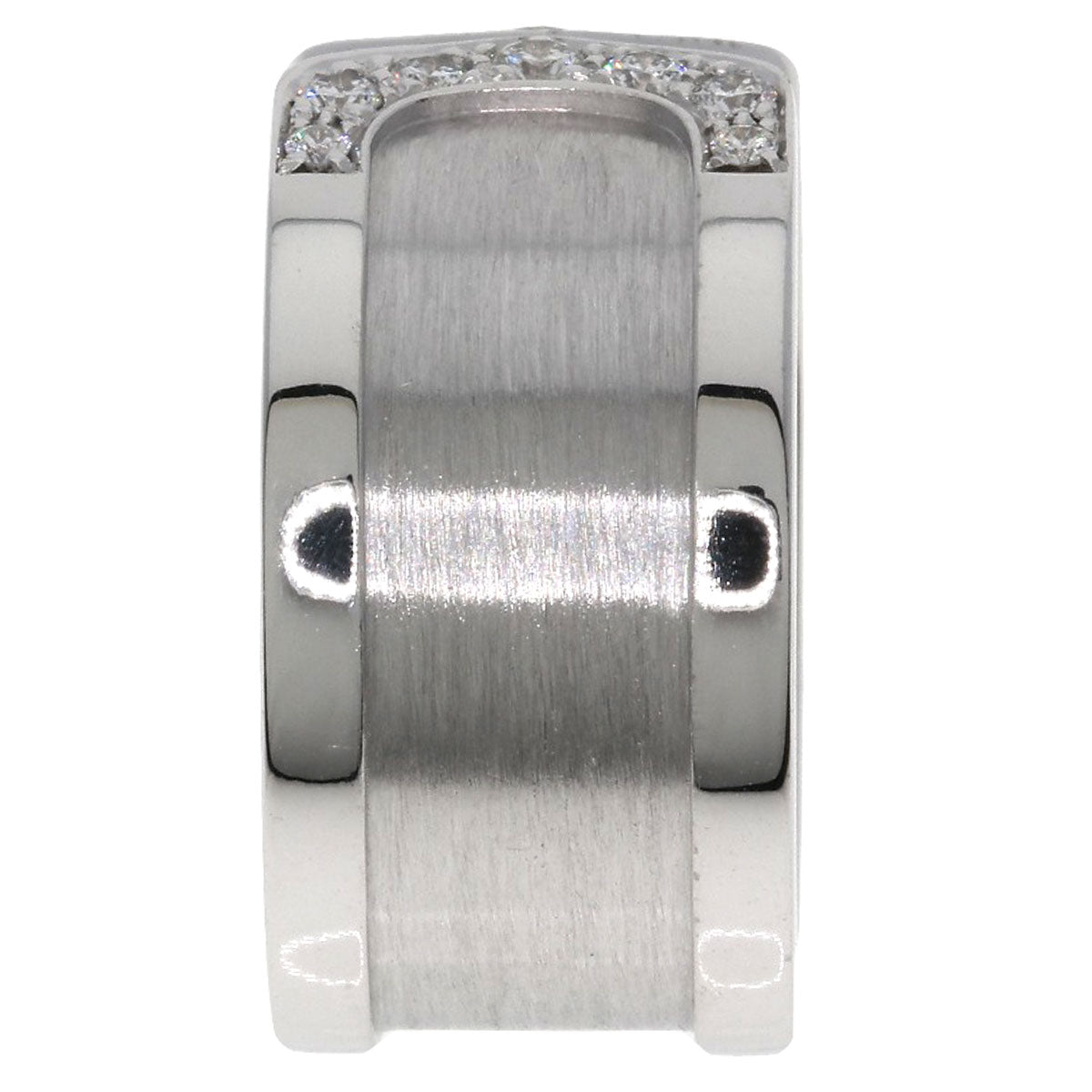 CARTIER C2 Diamond #50 Ring K18 White Gold Ladies [Used]