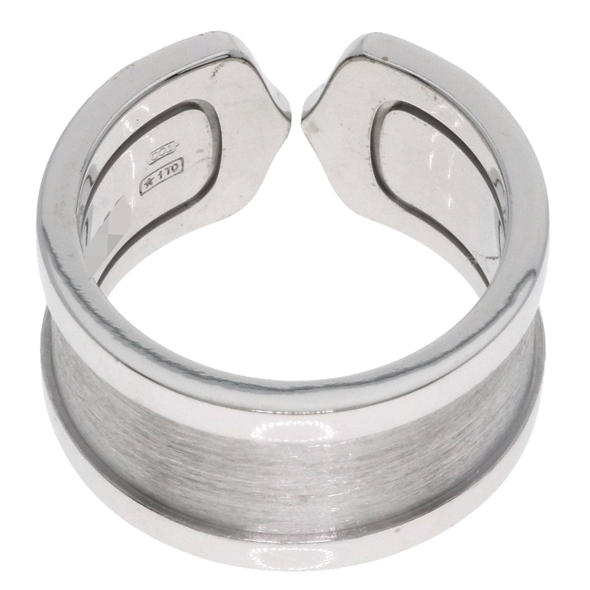 CARTIER C2 Diamond #50 Ring K18 White Gold Ladies [Used]