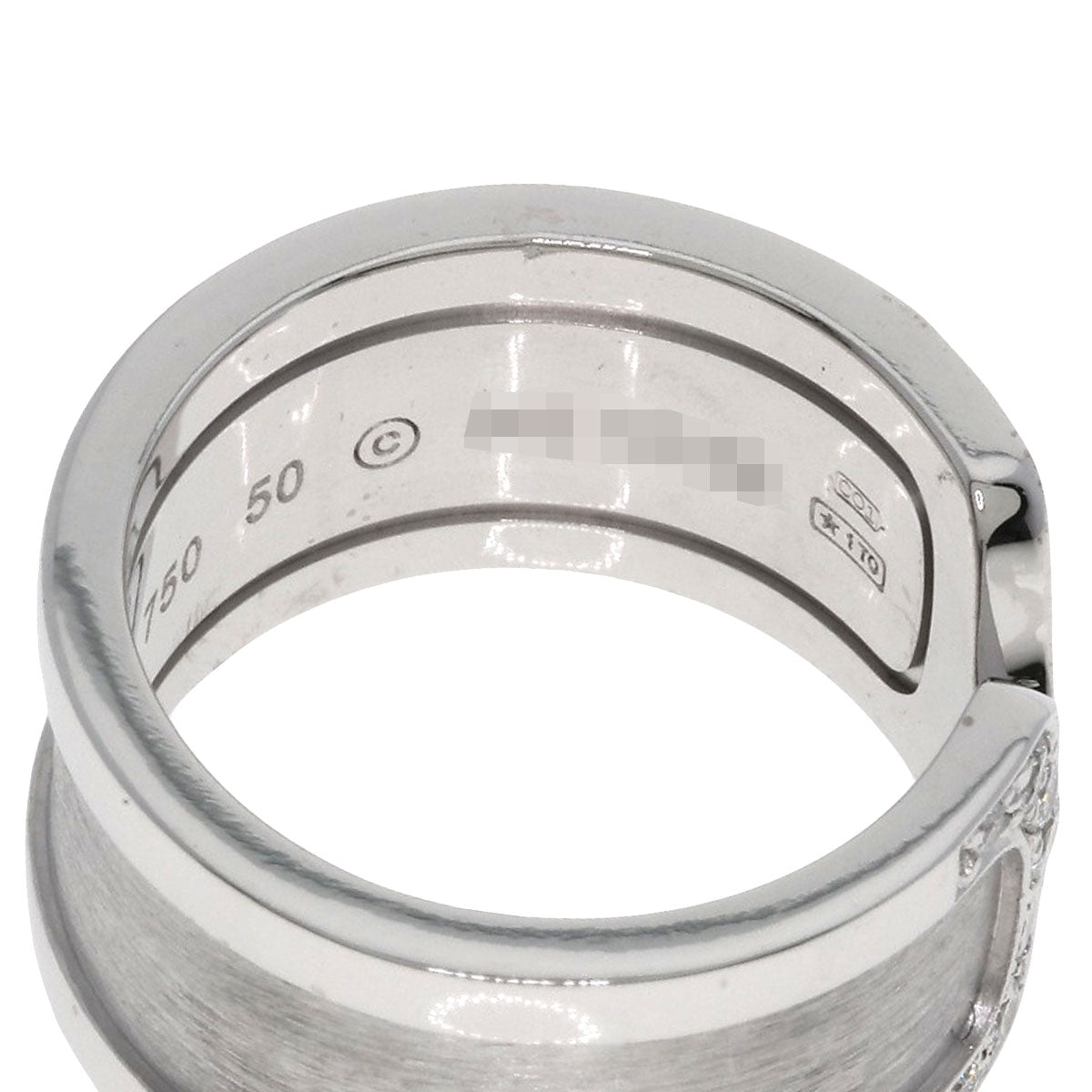 CARTIER C2 Diamond #50 Ring K18 White Gold Ladies [Used]