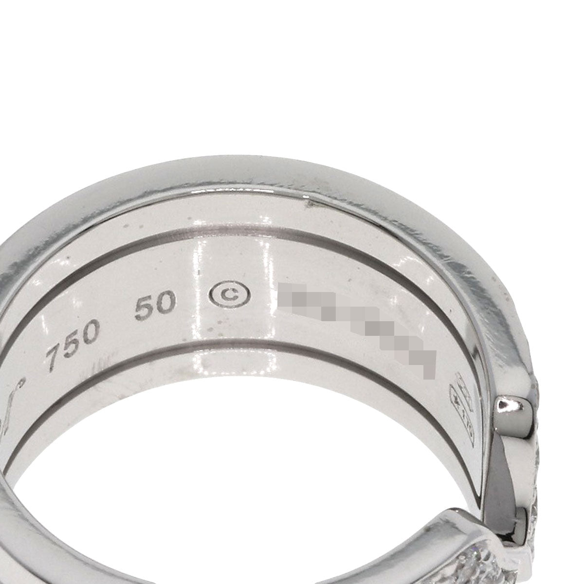 CARTIER C2 Diamond #50 Ring K18 White Gold Ladies [Used]
