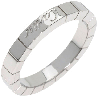 CARTIER Laniere # 51 Ring K18 White Gold Ladies [Used]