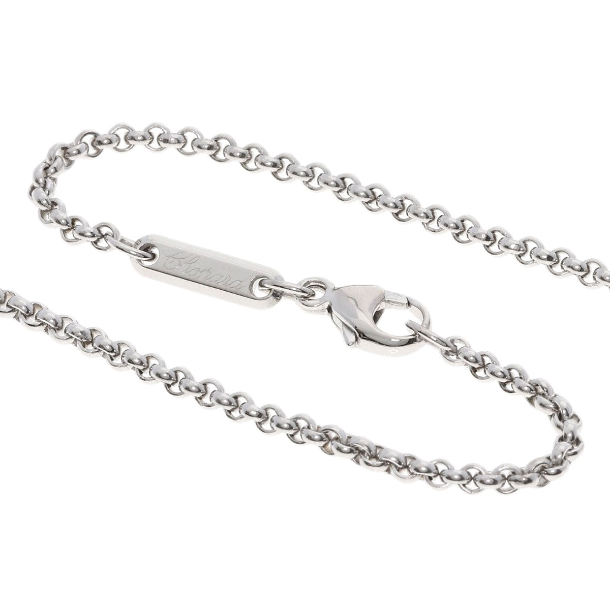 Chopard Happy diamond Necklace K18 White Gold Ladies [Used]