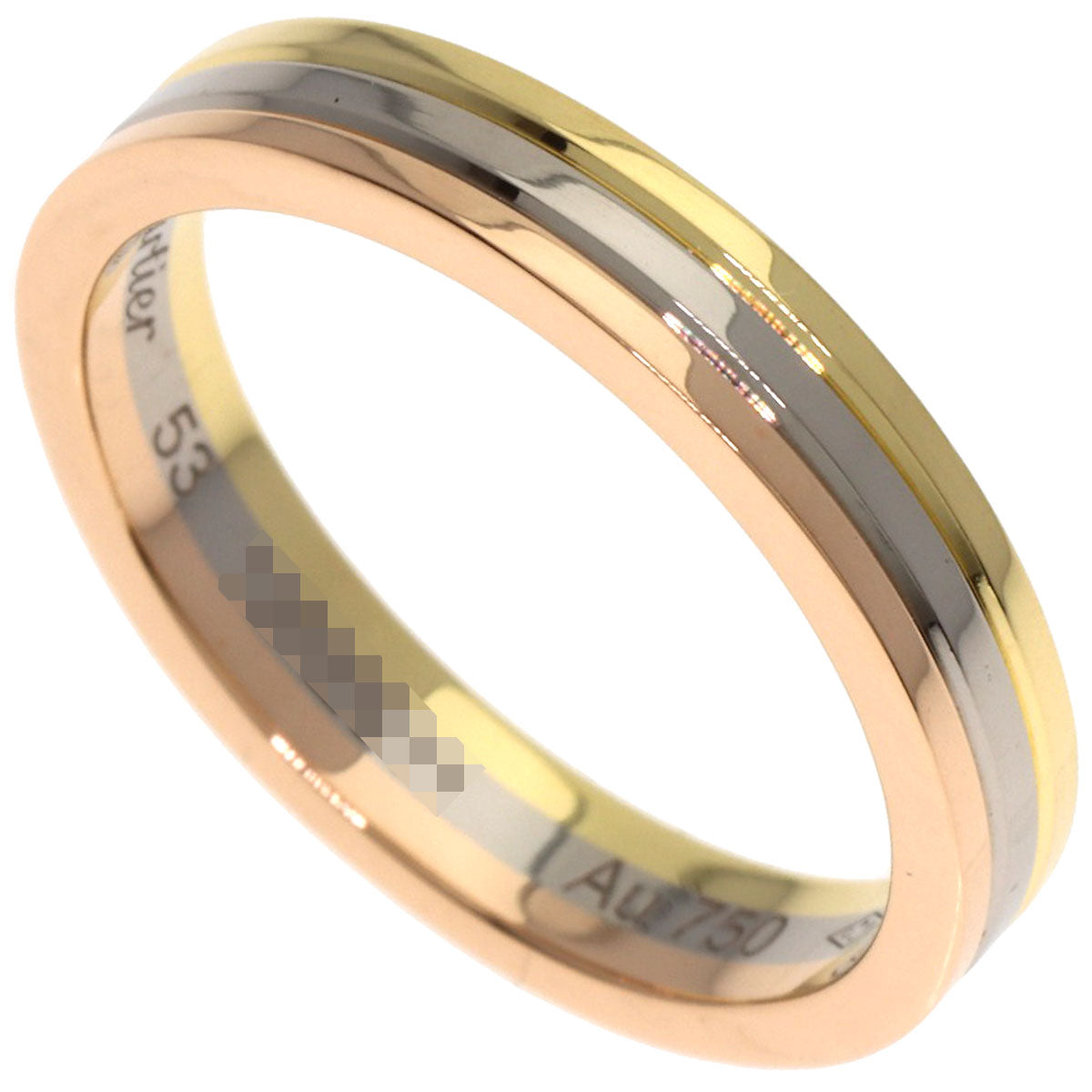 CARTIER Three colors # 53 Ring K18 Yellow Gold 18K Pink GoldLadies [Used]