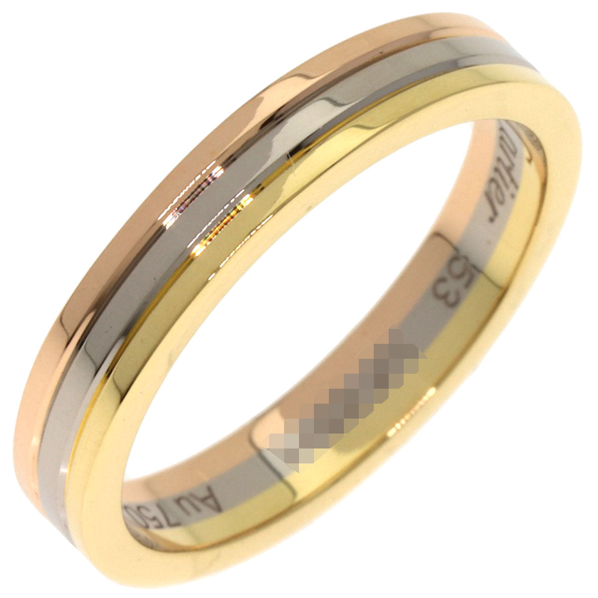 CARTIER Three colors # 53 Ring K18 Yellow Gold 18K Pink GoldLadies [Used]