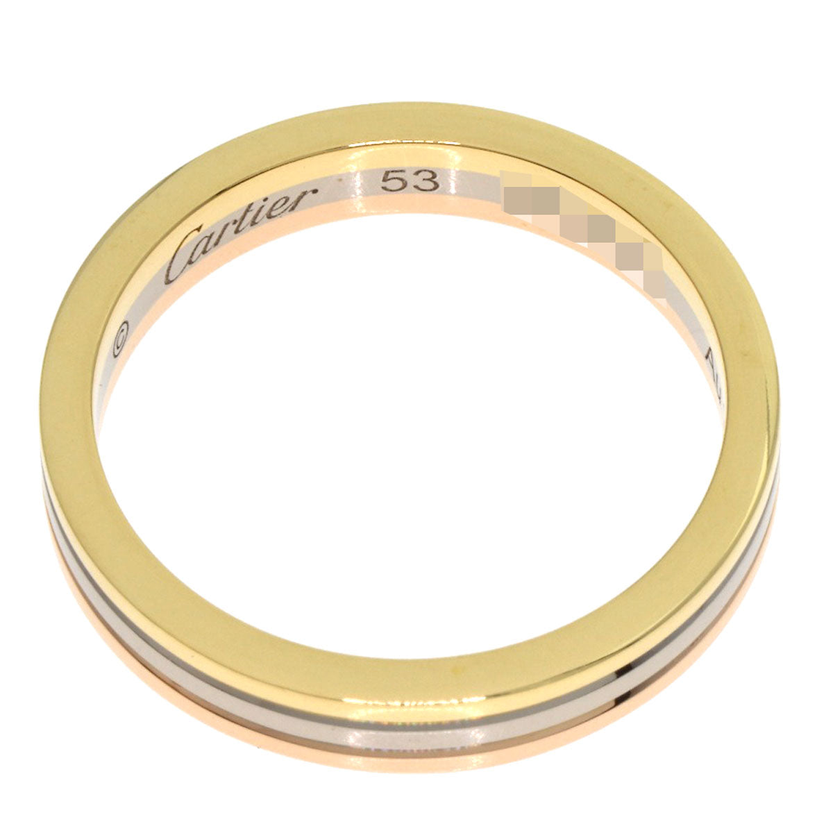 CARTIER Three colors # 53 Ring K18 Yellow Gold 18K Pink GoldLadies [Used]