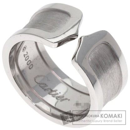 CARTIER C2 ring LM # 56 Ring K18 White Gold Ladies [Used]