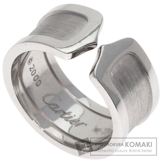 CARTIER C2 ring LM # 56 Ring K18 White Gold Ladies [Used]