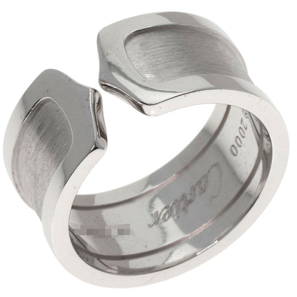 CARTIER C2 ring LM # 56 Ring K18 White Gold Ladies [Used]