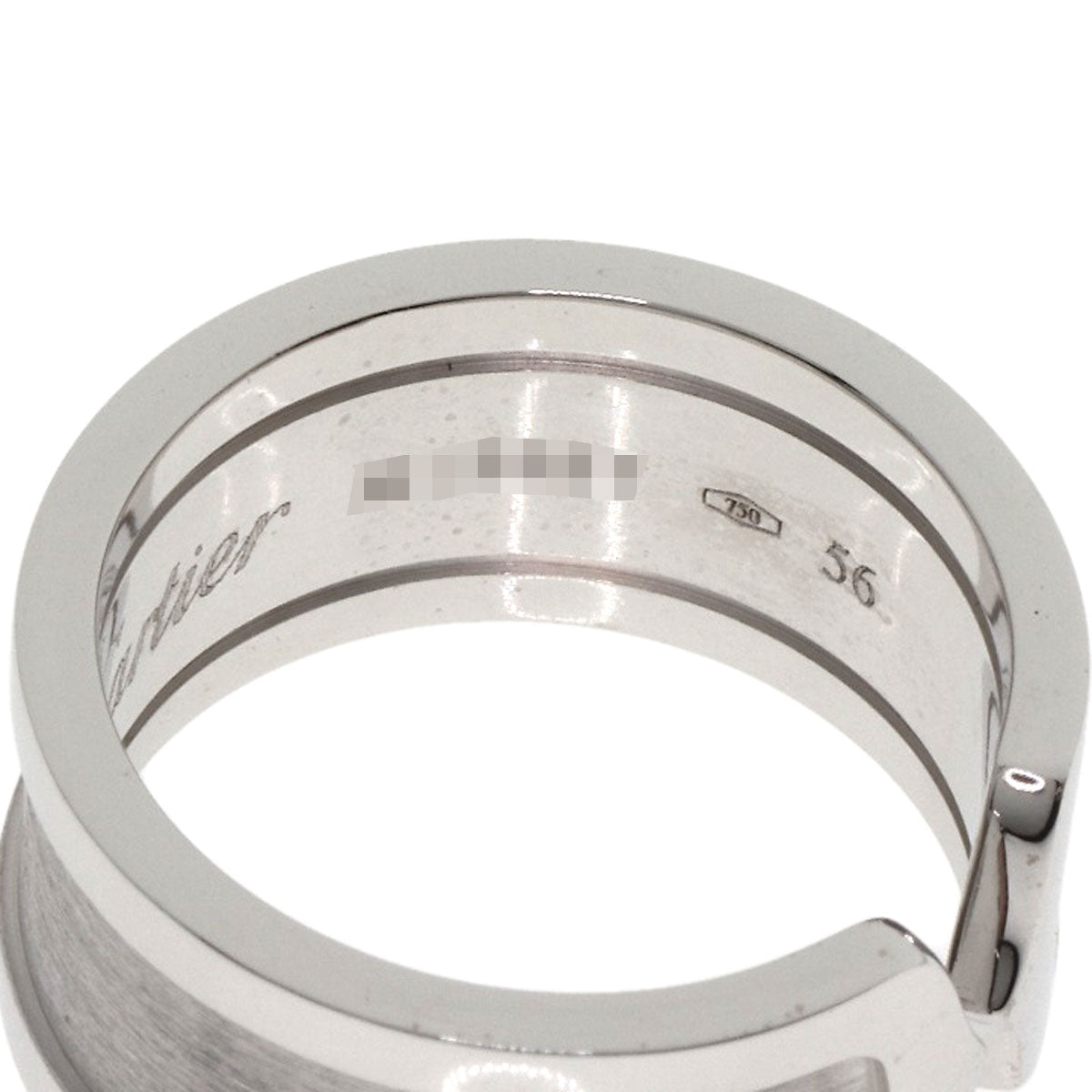 CARTIER C2 ring LM # 56 Ring K18 White Gold Ladies [Used]