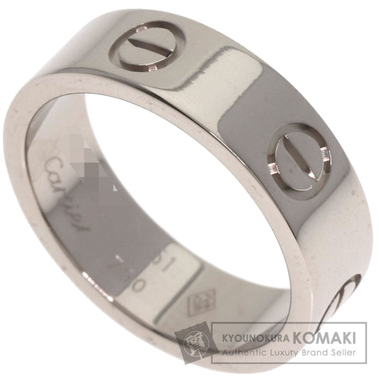 CARTIER love ring #51 Ring K18 White Gold Ladies [Used]