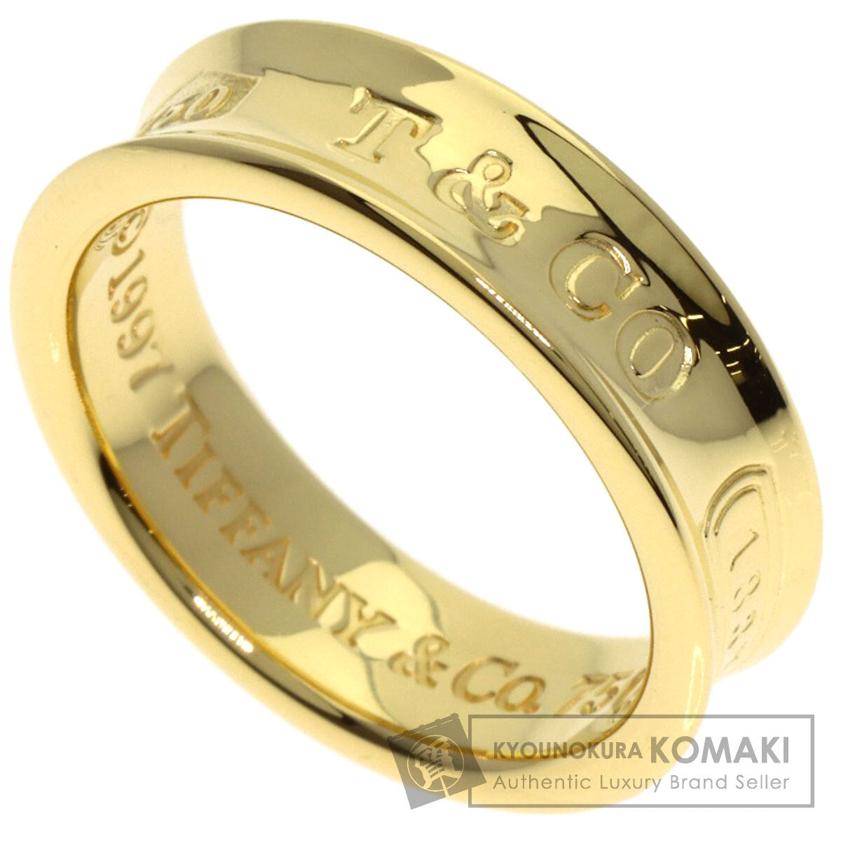 TIFFANY&Co. 1837 Ring K18 Yellow Gold Ladies [Used]