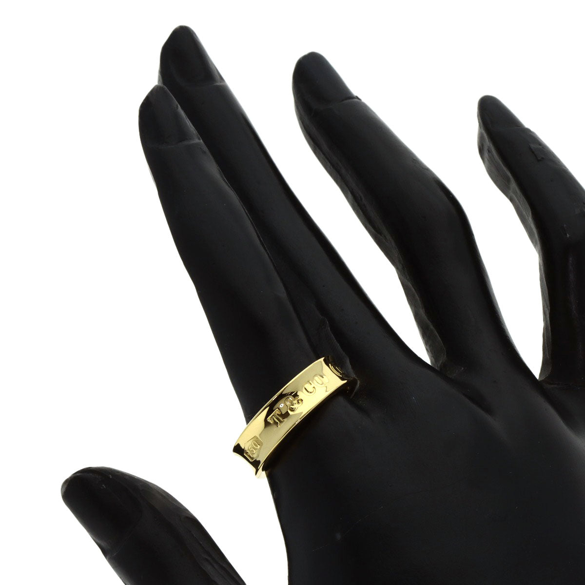 TIFFANY&Co. 1837 Ring K18 Yellow Gold Ladies [Used]