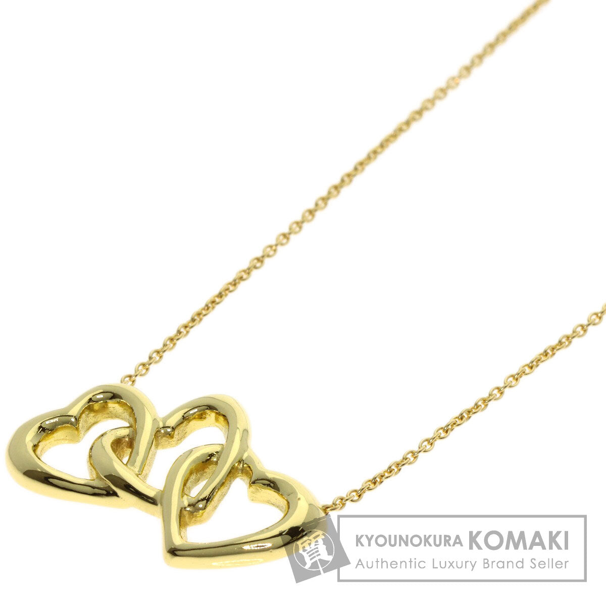 TIFFANY&Co. Triple heart Necklace K18 Yellow Gold Ladies [Used]