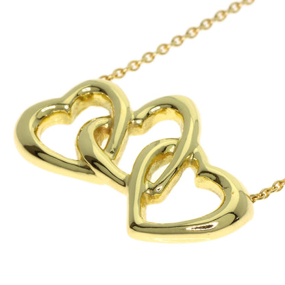 TIFFANY&Co. Triple heart Necklace K18 Yellow Gold Ladies [Used]