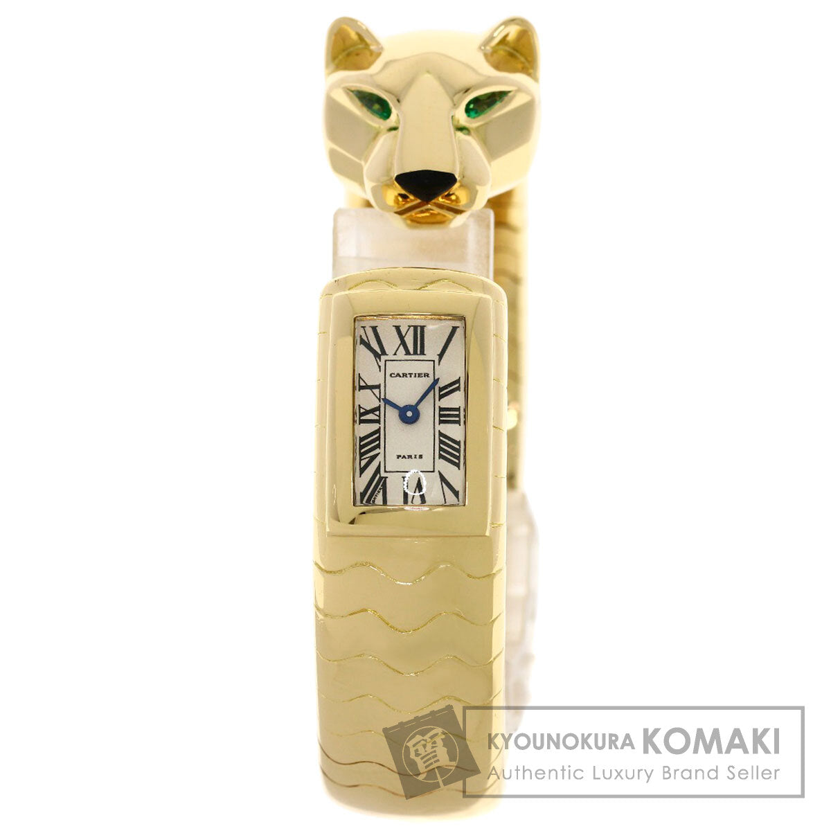 CARTIER PANTHERE Lacalda Bangle Watches K18 Yellow Gold/18K Yellow Gold Ladies