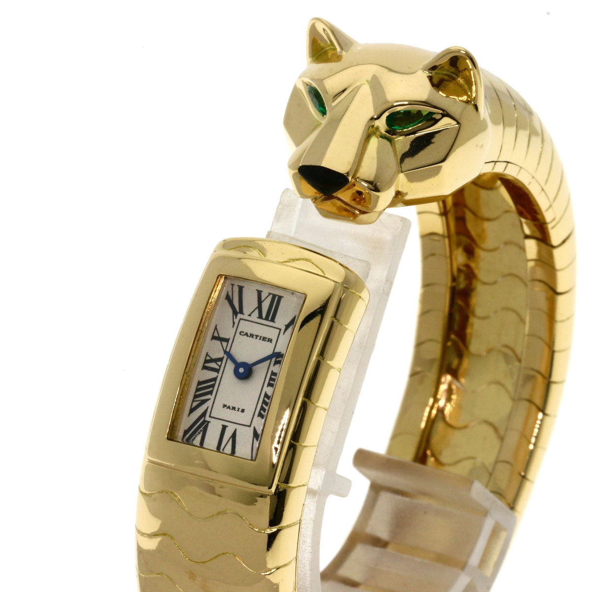 CARTIER PANTHERE Lacalda Bangle Watches K18 Yellow Gold/18K Yellow Gold Ladies