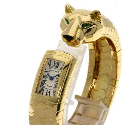 CARTIER PANTHERE Lacalda Bangle Watches K18 Yellow Gold/18K Yellow Gold Ladies