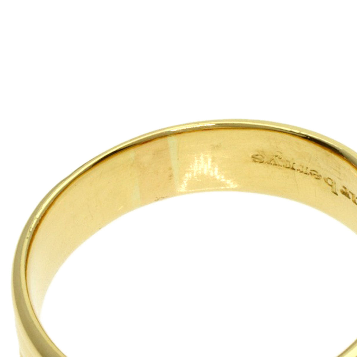 BURBERRY Ruby Diamond Ring K18 Yellow Gold Ladies [Used]