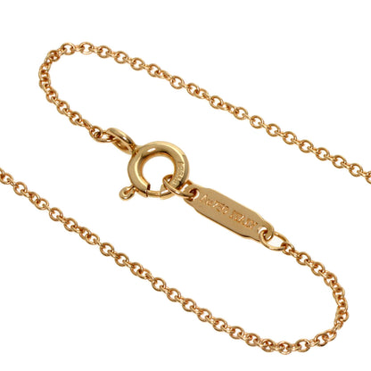 TIFFANY&Co. T Smile Small Diamond Necklace K18 Pink Gold Ladies [Used]