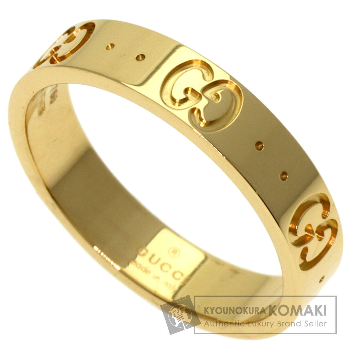 GUCCI Icon # 13 Ring K18 Yellow Gold Ladies [Used]
