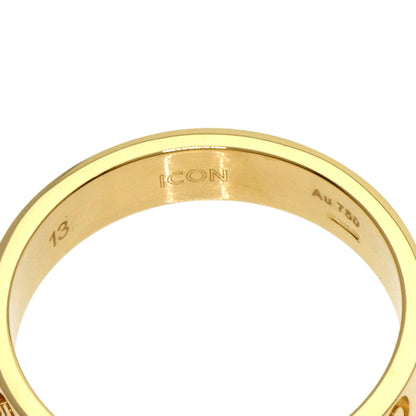 GUCCI Icon # 13 Ring K18 Yellow Gold Ladies [Used]