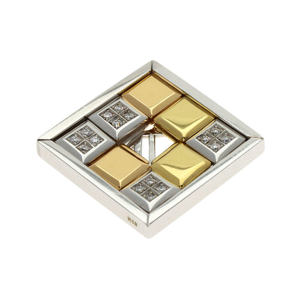 CELINE Diamond Slide Pendant top K18 White Gold 18K Yellow GoldLadies [Used]