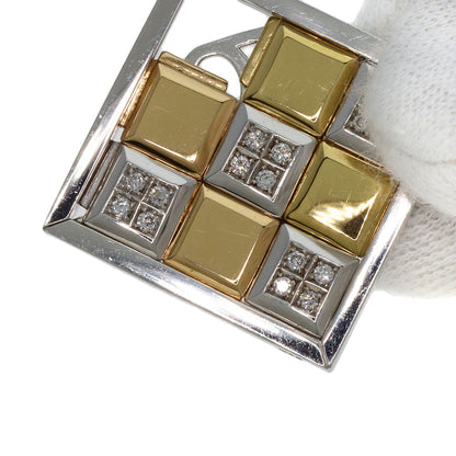 CELINE Diamond Slide Pendant top K18 White Gold 18K Yellow GoldLadies [Used]