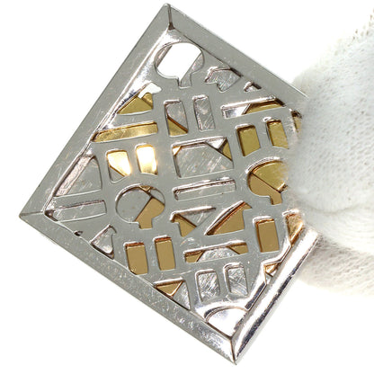 CELINE Diamond Slide Pendant top K18 White Gold 18K Yellow GoldLadies [Used]