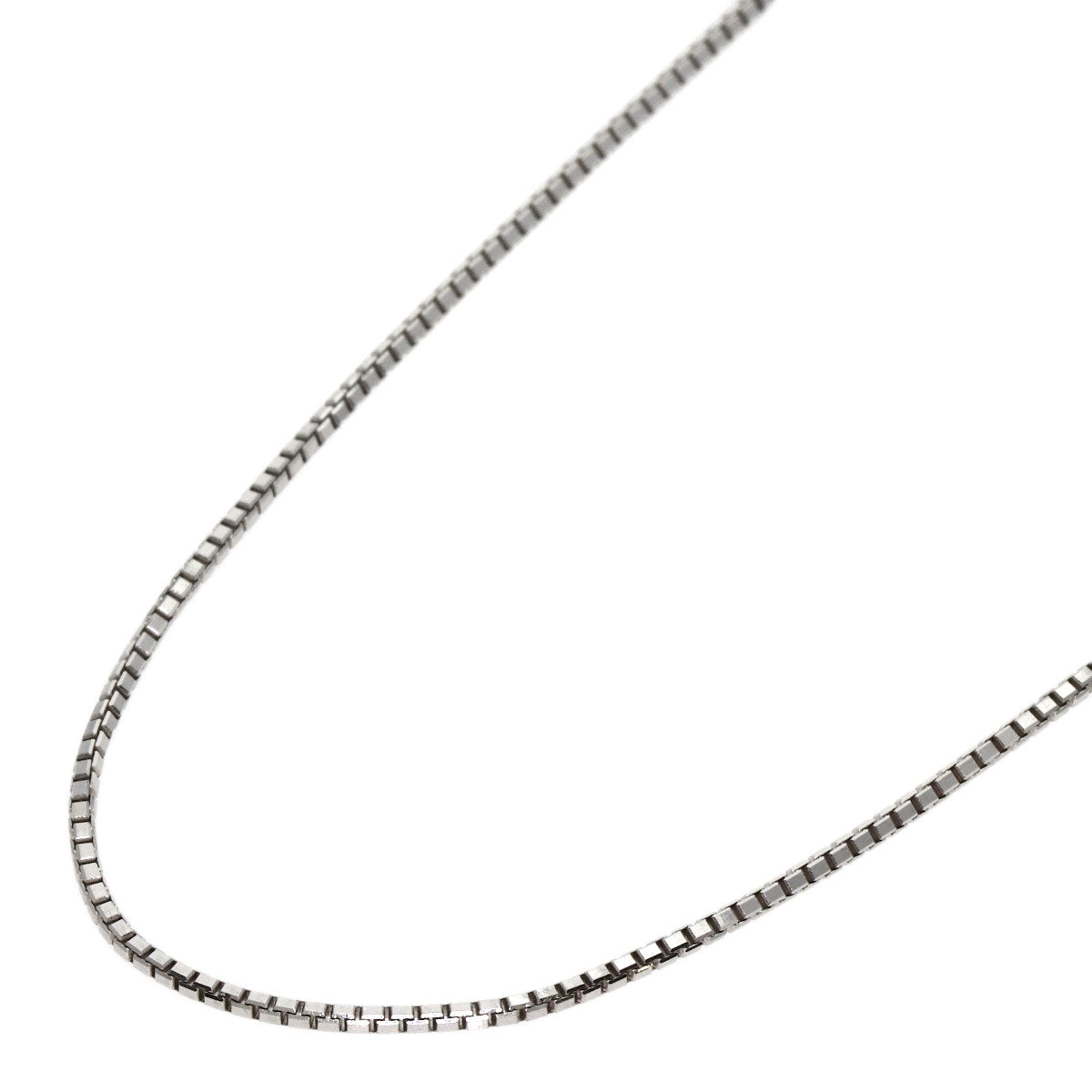 Chain 17.7" Necklace K18 White Gold 5.4g　Ladies