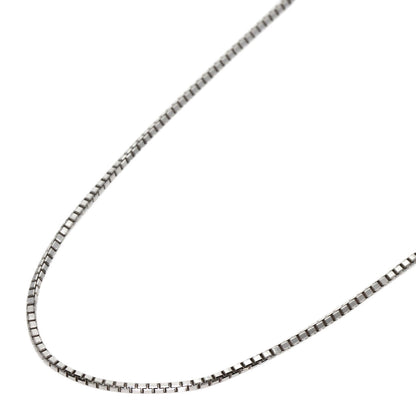 Chain 17.7" Necklace K18 White Gold 5.4g　Ladies