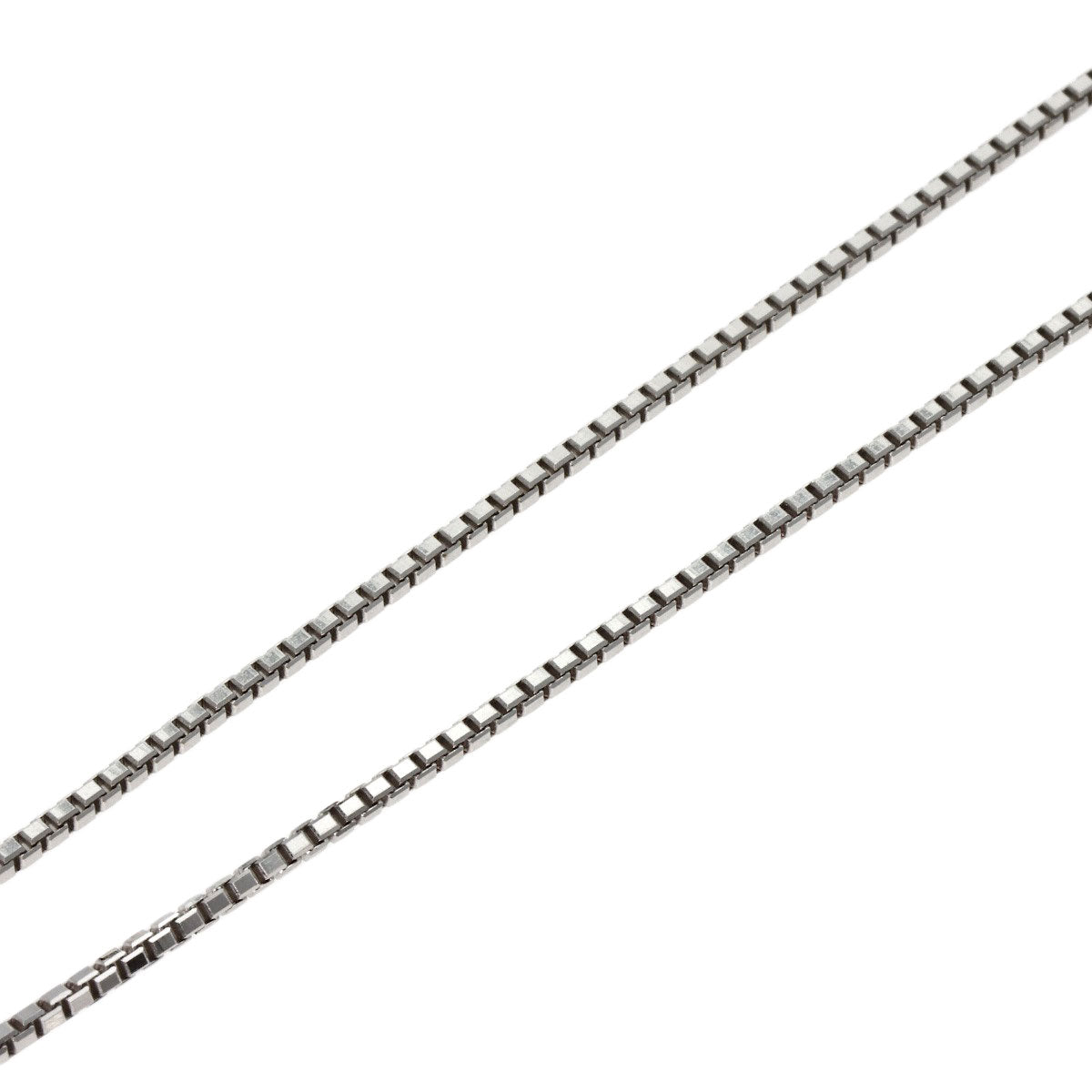 Chain 17.7" Necklace K18 White Gold 5.4g　Ladies