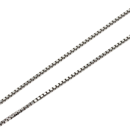 Chain 17.7" Necklace K18 White Gold 5.4g　Ladies