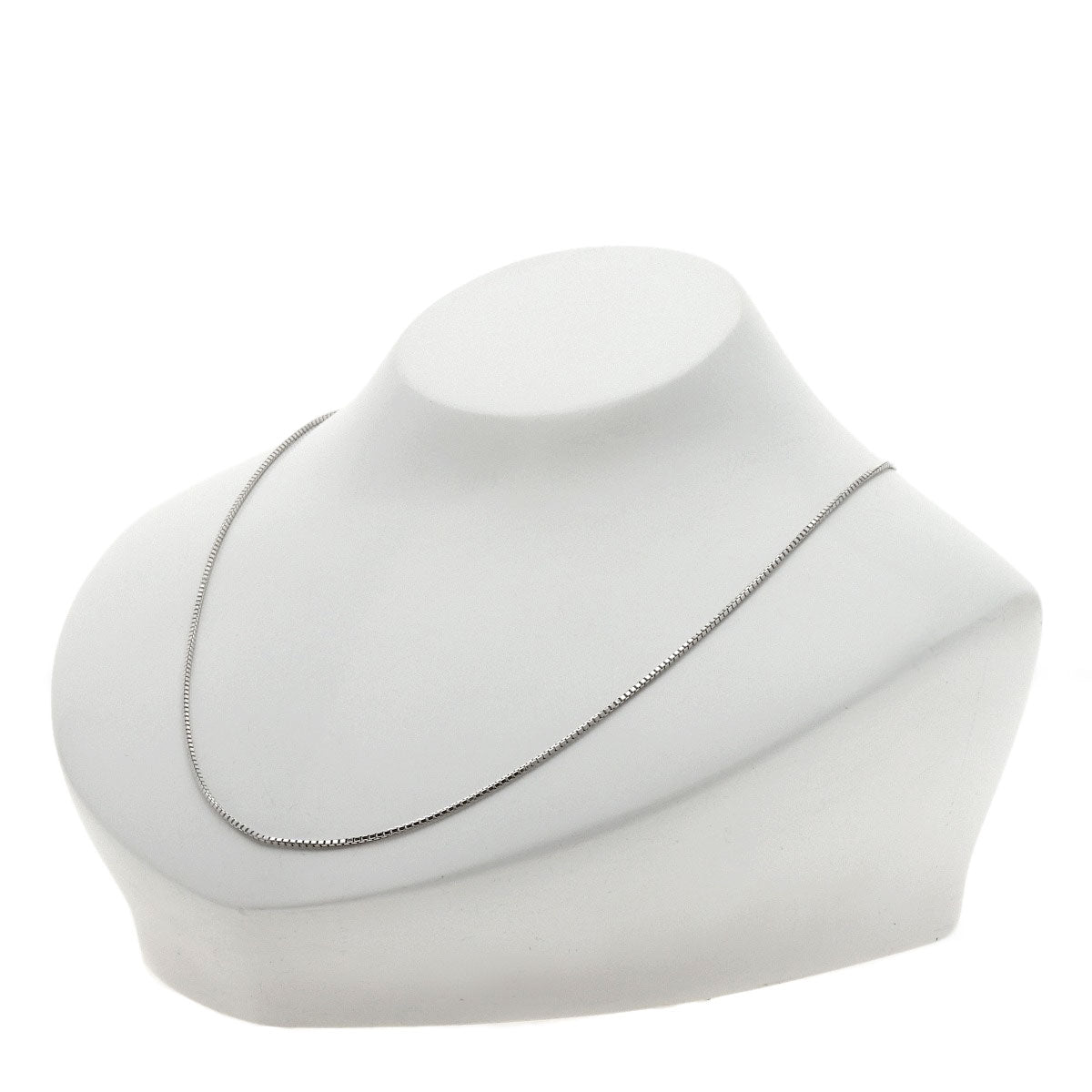 Chain 17.7" Necklace K18 White Gold 5.4g　Ladies