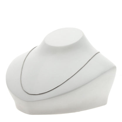 Chain 17.7" Necklace K18 White Gold 5.4g　Ladies