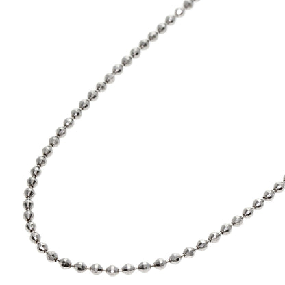 Chain 17.7" Necklace K18 White Gold 5.9g　Ladies
