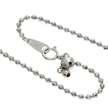 Chain 17.7" Necklace K18 White Gold 5.9g　Ladies