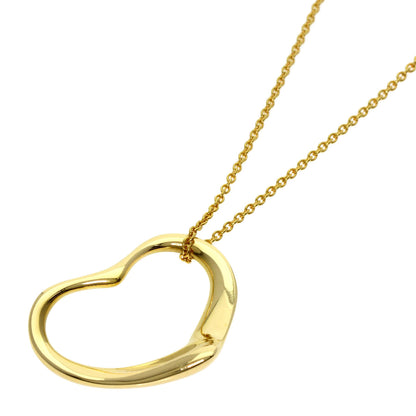 TIFFANY&Co. Open heart Necklace K18 Yellow Gold Ladies [Used]