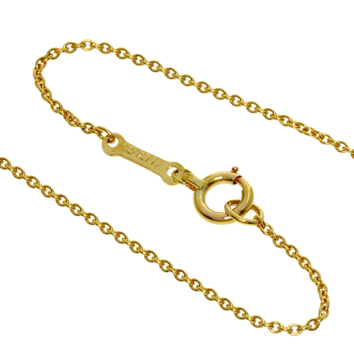 TIFFANY&Co. Open heart Necklace K18 Yellow Gold Ladies [Used]