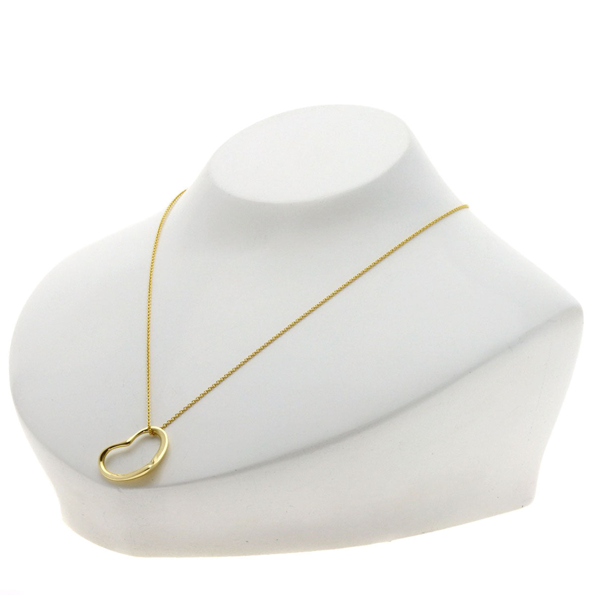 TIFFANY&Co. Open heart Necklace K18 Yellow Gold Ladies [Used]