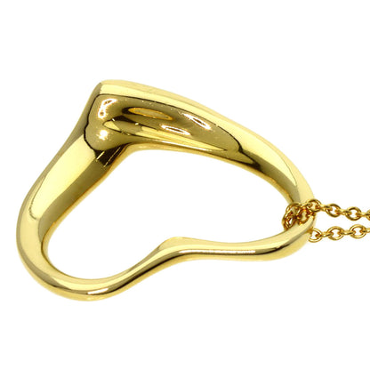 TIFFANY&Co. Open heart Necklace K18 Yellow Gold Ladies [Used]