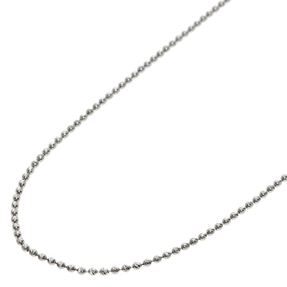 Chain 17.7" Necklace K18 White Gold 3.6g　Ladies