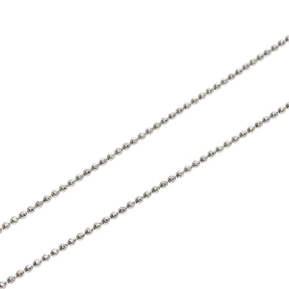 Chain 17.7" Necklace K18 White Gold 3.6g　Ladies